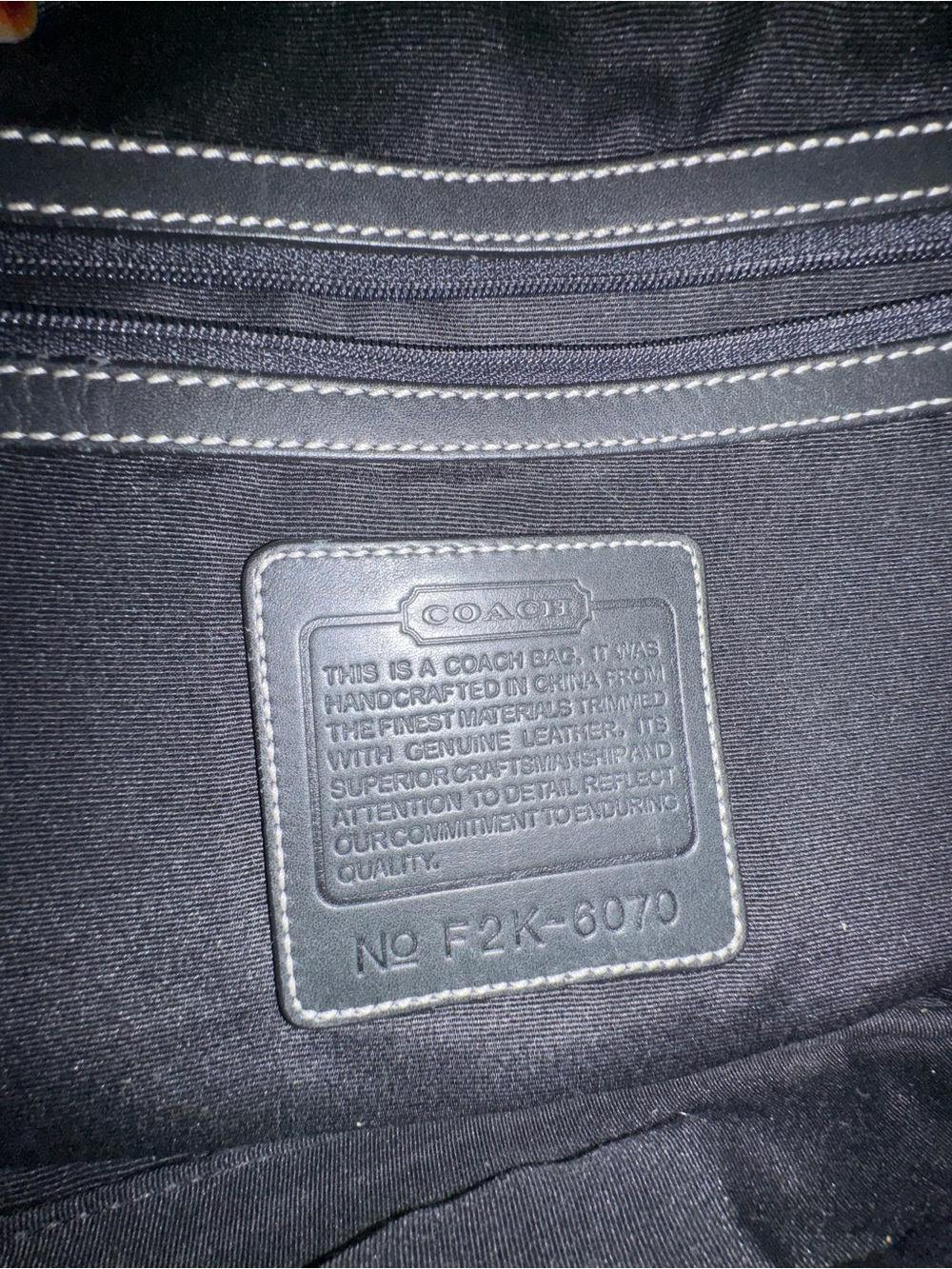 Coach Vintage y2k Signature Crescent Shoulder Bag - Black/Gray - Picture 8 of 9